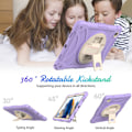 Miniatyrbild 5 av 10: 360 roterende beskyttelsesveske til Samsung Galaxy Tab A8 SVART black