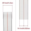 Miniatyrbillede 2 af 9: Diagonal sømbånd Syning Rippingstape 6STK 6STK 6pcs