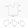 Miniatyrbillede 2 af 7: Slikpose Slikpose PINK 2STK 2STK pink 2pcs-2pcs