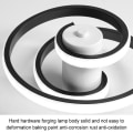 Miniatyrbilde 5 av 10: LED-taklys Pendel SORT KALDT LYS KALDT LYS Black Cold Light-Cold Light