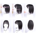 Miniatyrbilde 6 av 10: Liuhai Hair Patch Reissue Block MØRKEBRUN 35CM 35CM dark brown 35CM-35CM