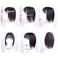 Pikkukuva 6 / 10: Liuhai Hair Patch Reissue Block tummanruskea 25cm 25cm dark brown 25CM-25CM