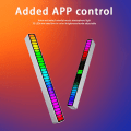 Miniatyrbilde 10 av 10: RGB Nattlampe Music Rhythm Light HVIT 32LED MED APP 32LED White 32Led with app-32Led with app