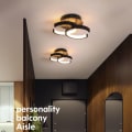 Miniatyrbilde 4 av 10: LED-lampe taklys SVART DOBBEL C DOBBEL C Black Double C-Double C
