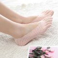Miniatyrbild 10 av 10: 2Par Five Finger Strumpor Damstrumpor med delad tå ROSA B B Pink B-B