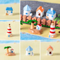 Pikkukuva 5 / 10: 5kpl Island Dove House Coconut Tree Micro Landscape 3 3 3