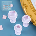 Miniatyrbillede 1 af 10: 9/12 stk. Polymer lerskærere Keramisk skæreform KVADRAT-9 STK Square-9pcs