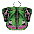 Miniatyrbillede 1 af 10: Butterfly Wings Sjal Butterfly Tørklæde 4 4 4