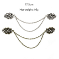 Miniatyrbilde 2 av 10: Cardigan Clip Sjal Brosje ANTIKK SØLV STIL 2 STIL 2 Antique Silver Style 2-Style 2