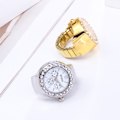 Miniatyrbillede 2 af 10: Finger Ringe Ure Ring Ur SORT Black