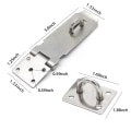 Pikkukuva 2 / 7: Oven lukot Hasp Salpa 1kpl 1kpl 1pc