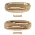 Pikkukuva 9 / 10: Huopa Insert Flap Käsilaukku Iiner KHAKI Vetoketjulla KHAKI WITH khaki with zipper