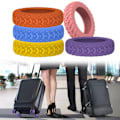 Miniatyrbillede 9 af 10: 8 STK/Sæt Rejse Bagage Caster Sko Kuffert Hjul Beskyttelse light grey 8pcs-8pcs