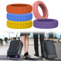 Miniatyrbillede 9 af 10: 8 STK/Sæt Rejse Bagage Caster Sko Kuffert Hjul Beskyttelse pink 8pcs-8pcs