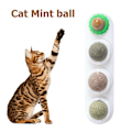 Miniatyrbild 8 av 10: Natural Catnip Cat Wall Stick-on pallolelu VIHREÄ green