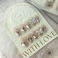 10st/kartong 3D Butterfly Handmade Nails Splinter Diamond False MShort