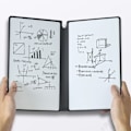 Miniatyrbillede 3 af 10: Whiteboard Notesbog Med Whiteboard Pen slette klud SORT Black