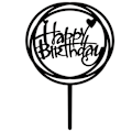 Pikkukuva 9 / 10: 18 kpl Syntymäpäiväkakkupäällinen Happy Birthday Cake Toppers 2 2 2
