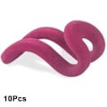 Pikkukuva 1 / 8: 10 kpl Flocking Vaateteline Vaateripustin ROSE RED rose red