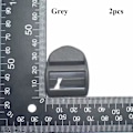 Miniatyrbild 1 av 9: Webbing Strap Spänne Slider Fästelement GRÅ Grey