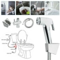 Miniatyrbild 9 av 10: Duschhuvud Toalett Bidet Sprayer Handhållen Kran SET 1
