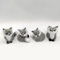 Miniatyrbillede 10 af 10: Simulering Furry Fox Model Rævefigurer BRUN C C Brown C-C
