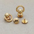 Miniatyrbillede 4 af 7: messing nitter d ringe til pung læder