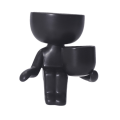 Miniatyrbillede 1 af 10: Abstrakte figurer blomsterpotter Keramisk vase SORT A A Black A-A
