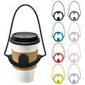 Miniatyrbillede 7 af 10: 3 Stk Kaffekop Bærestropper Drikkeflaskeholder SORT black