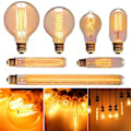 Miniatyrbilde 8 av 10: Vintage Retro Bulb Filament A19 40W A19 40W A19 40W