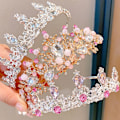 Miniatyrbillede 4 af 10: Princess Crown Tiaras Pandebånd STYLE 2 STYLE 2 Style 2