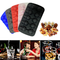 Miniatyrbild 5 av 6: Halloween 10 Grid Skull Ice Tray Form Form svart