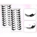 Pikkukuva 10 / 10: 10 paria Fox Eye Lashes Cat Eye Lashes MAO2 MAO2 MAO2