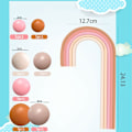 Miniatyrbillede 2 af 10: Cake Topper Bolde Rainbow Cake Toppers MULTICOLOR Multicolor