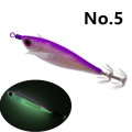 Pikkukuva 1 / 10: Puiset katkaravun vieheet Squid koukku NO.5 NO.5 No.5