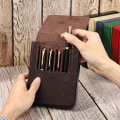 Pikkukuva 4 / 10: Retro Pen Box kynäpidike PUNAINEN Red