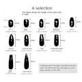 Miniatyrbild 2 av 8: Pure Manual False Nail Smiling Cat Eyes Handgjorda naglar SSHORT SSHORT