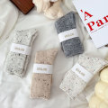 Miniatyrbillede 5 af 10: Termiske lange strømper Cashmere uldstrømper LYSGÅ light grey
