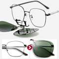 Miniatyrbillede 10 af 10: Clip-On polariserede solbriller Flip-up solbriller til Mirrored Red