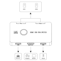 Miniatyrbilde 5 av 10: KVM HDMI-kompatibel bryter 2-portsboks USB HDMI-BRYTER