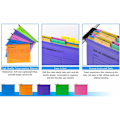 Miniatyrbild 5 av 10: A4 Quick Labor Folder A4 hängmappsarkivskåp 12Pcs color random