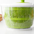 Miniatyrbillede 10 af 10: Salat Blad Spinner Salat Veg Drainer Plastskål Tørretumbler