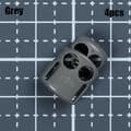 Miniatyrbillede 3 af 9: 4 stk. Tactical Cord Lock Toggle Stopper SORT Black