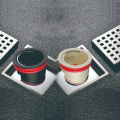 Miniatyrbillede 9 af 10: Afløb Tilbageløbssikring Brusebad Gulv Afløbskerne SORT B ​​B Black B-B