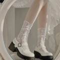 Miniatyrbillede 6 af 10: 2 Stk Strømper Lolita SORT black
