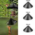 Miniatyrbillede 6 af 10: Squirrel Baffle Bird Feeder stang 12TOMMER MED KROG MED KROG 12inchwith hook