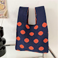 Miniatyrbillede 8 af 9: Strikkede håndtasker Knot Wrist Bag SORT black