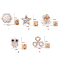 Miniatyrbillede 2 af 6: 10 STK Pearl Button Rhinestone-knapper 2 2 2