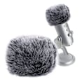 Miniatyrbillede 1 af 6: Mic Wind Muff Mikrofon Forrude Fur Forrude