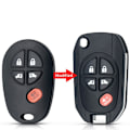 Miniatyrbillede 10 af 10: Fjernbetjent bilnøgleskal Bilnøgleetui 3 KNAPPER 3 KNAPPER 3 Buttons